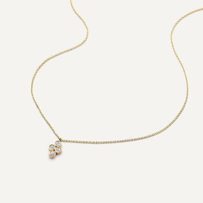 Moissanite Flower Pendant Necklace