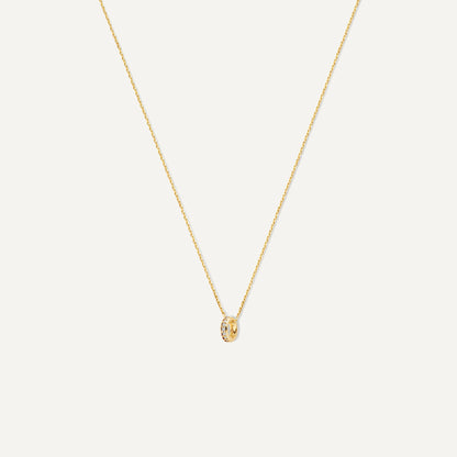 Cubic Zirconia Ring Pendant Necklace