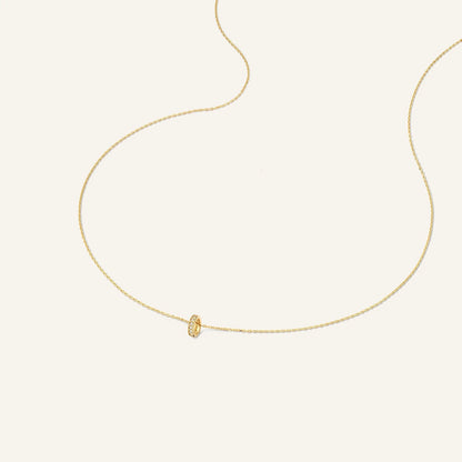 Cubic Zirconia Ring Pendant Necklace