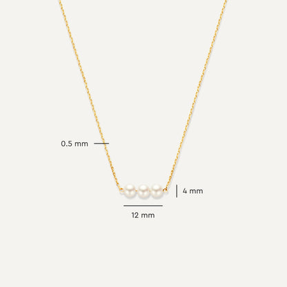 Threaded Pearl Necklace