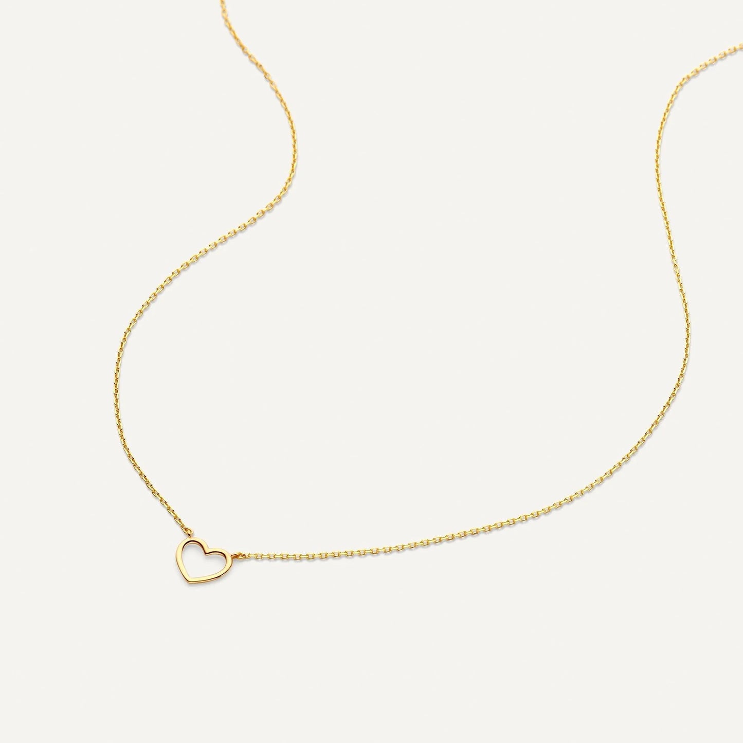 Open Heart Pendant Necklace