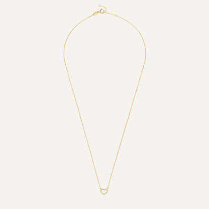 Open Heart Pendant Necklace