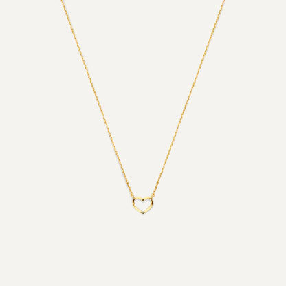Open Heart Pendant Necklace