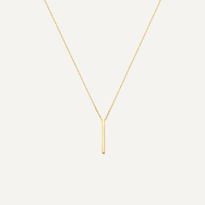 Vertical Bar Pendant Necklace