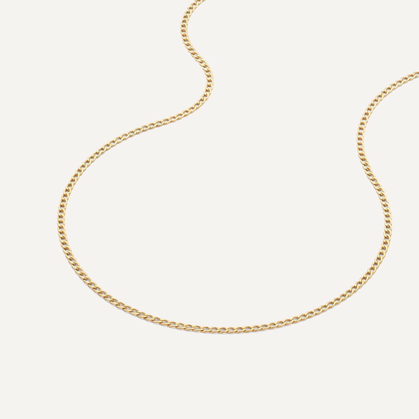 Slim Curb Chain Necklace