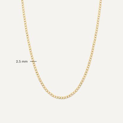 Slim Curb Chain Necklace