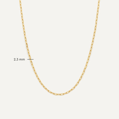 Slim Paperclip Chain Necklace