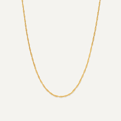 Slim Twisted Rope Necklace