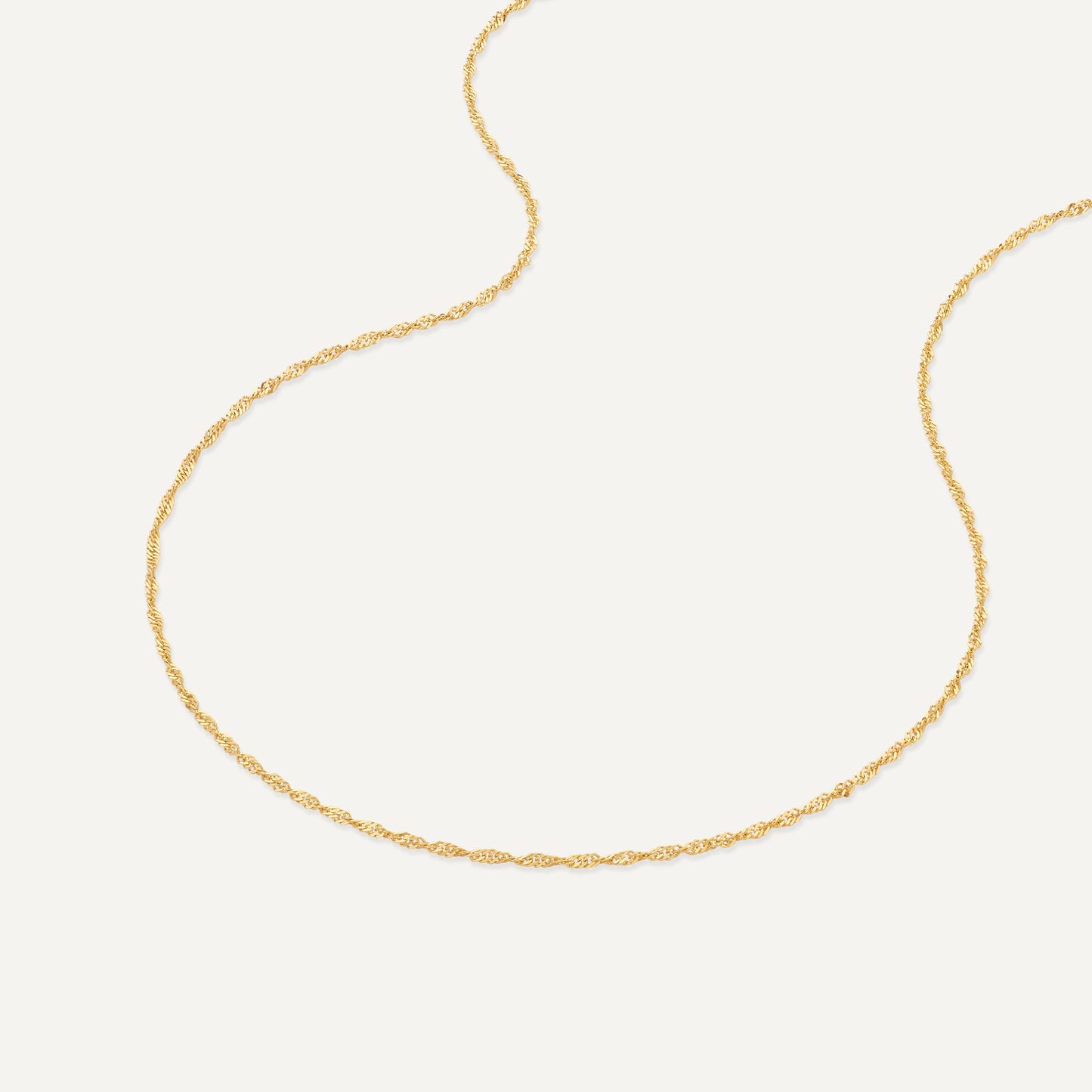 Slim Twisted Rope Necklace