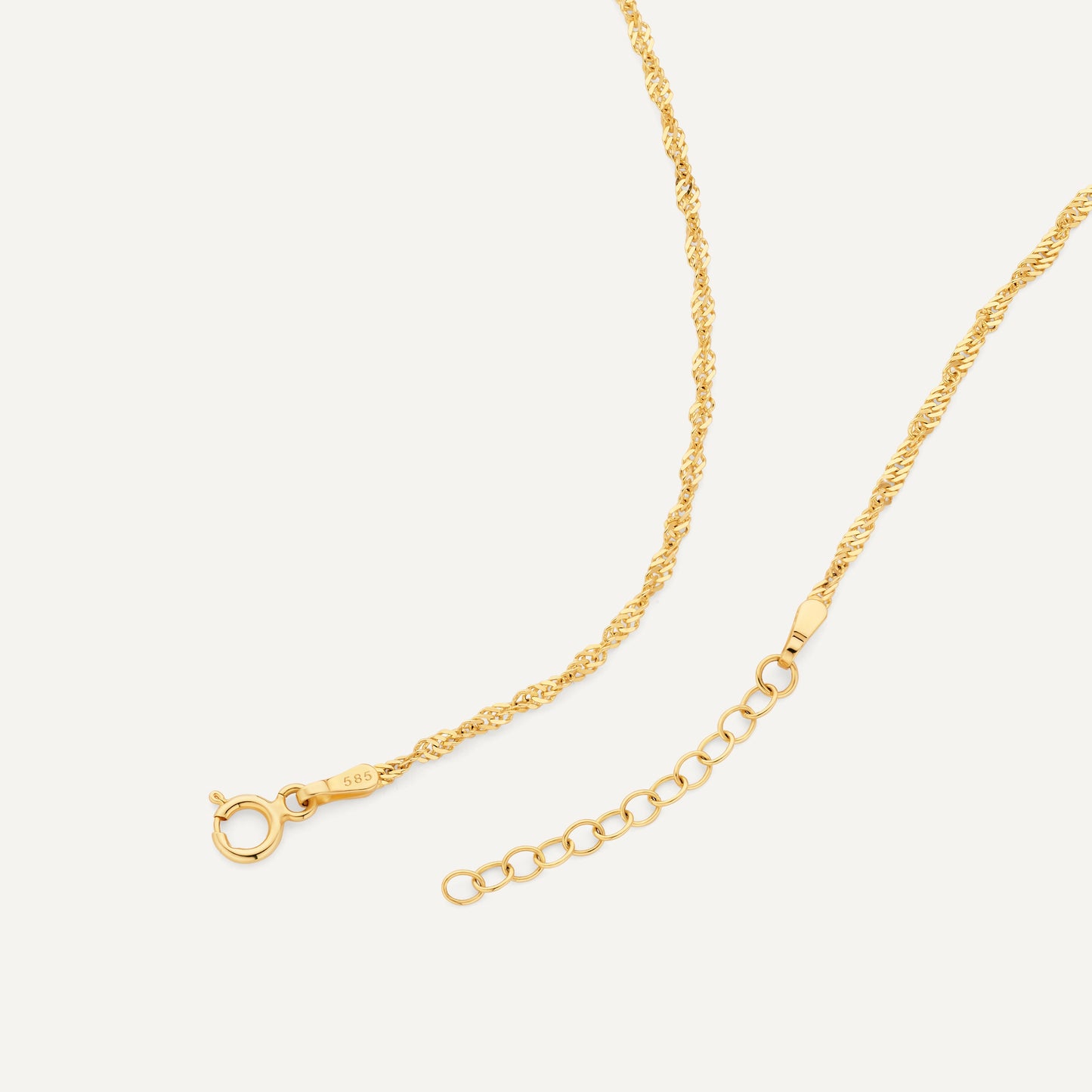 Slim Twisted Rope Necklace