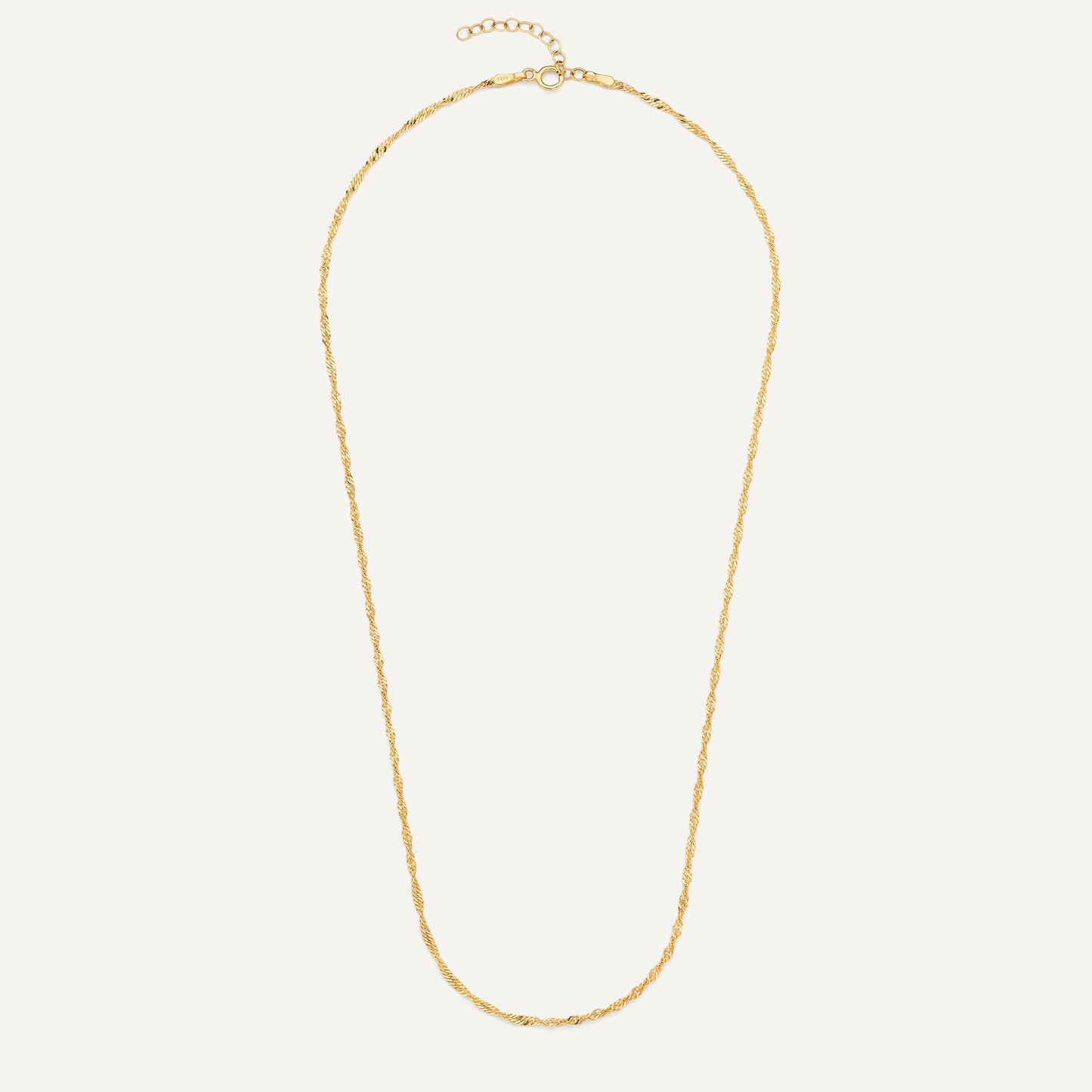 Slim Twisted Rope Necklace