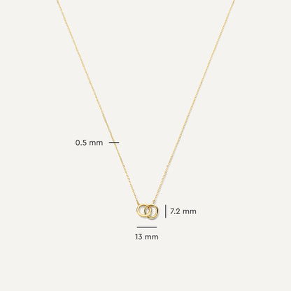 Bold Linked Infinity Pendant Necklace