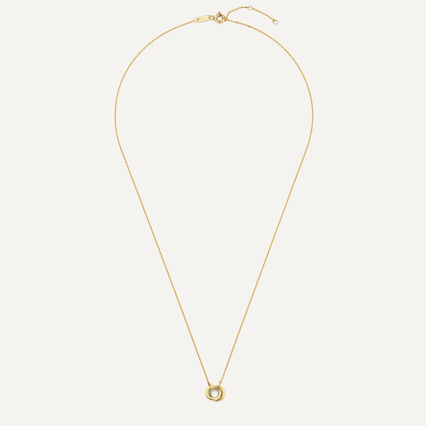 Bold Linked Infinity Pendant Necklace