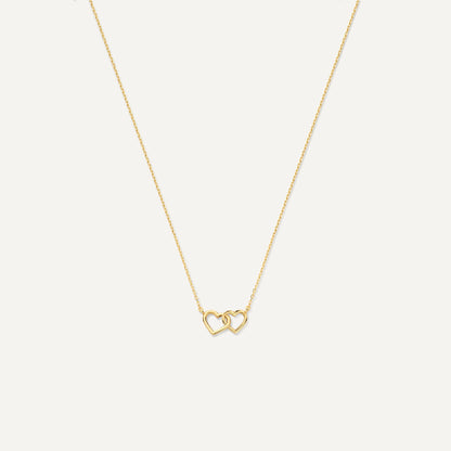 Linked Heart Pendant Necklace
