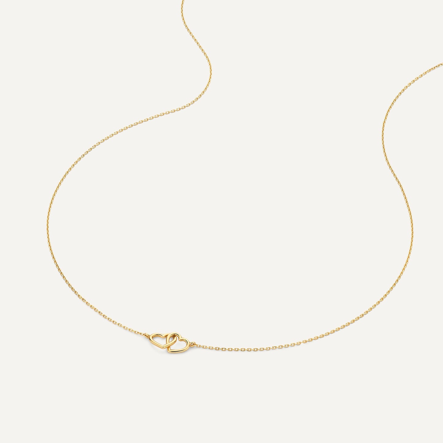 Linked Heart Pendant Necklace