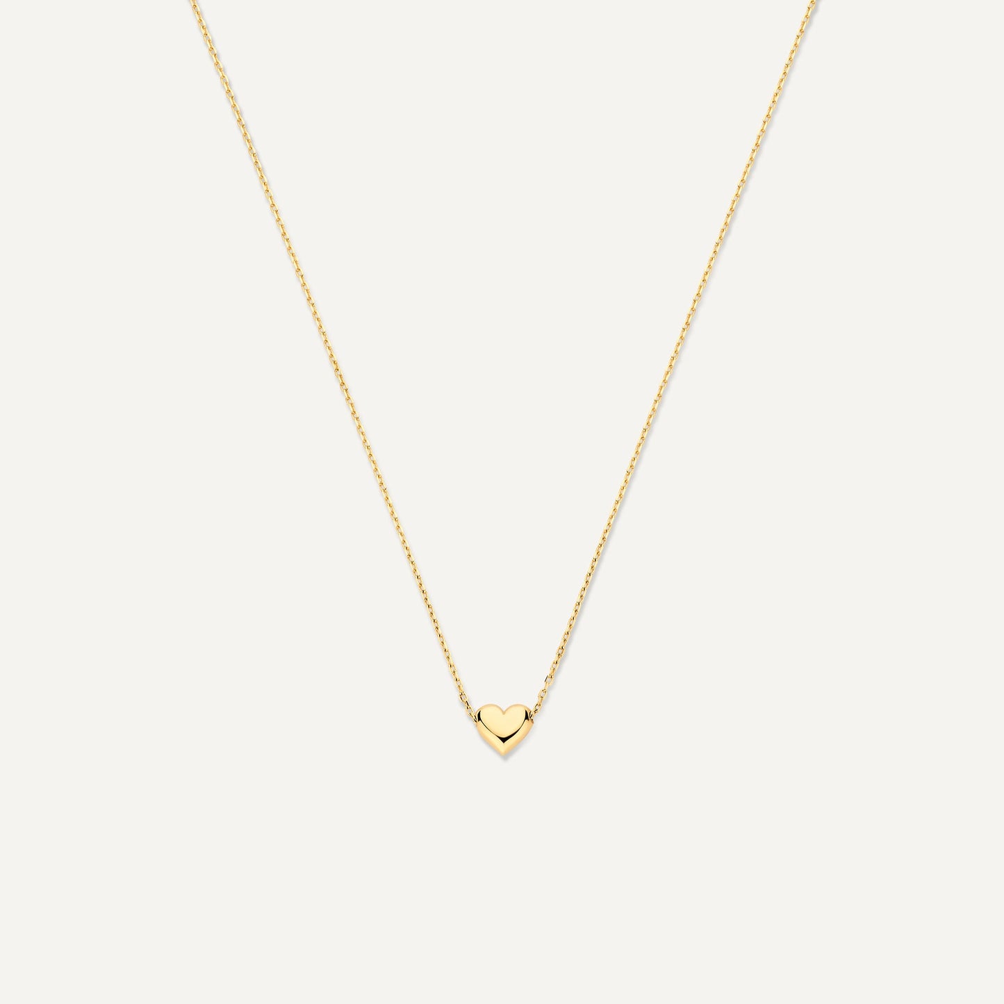 Puffy Heart Pendant Necklace