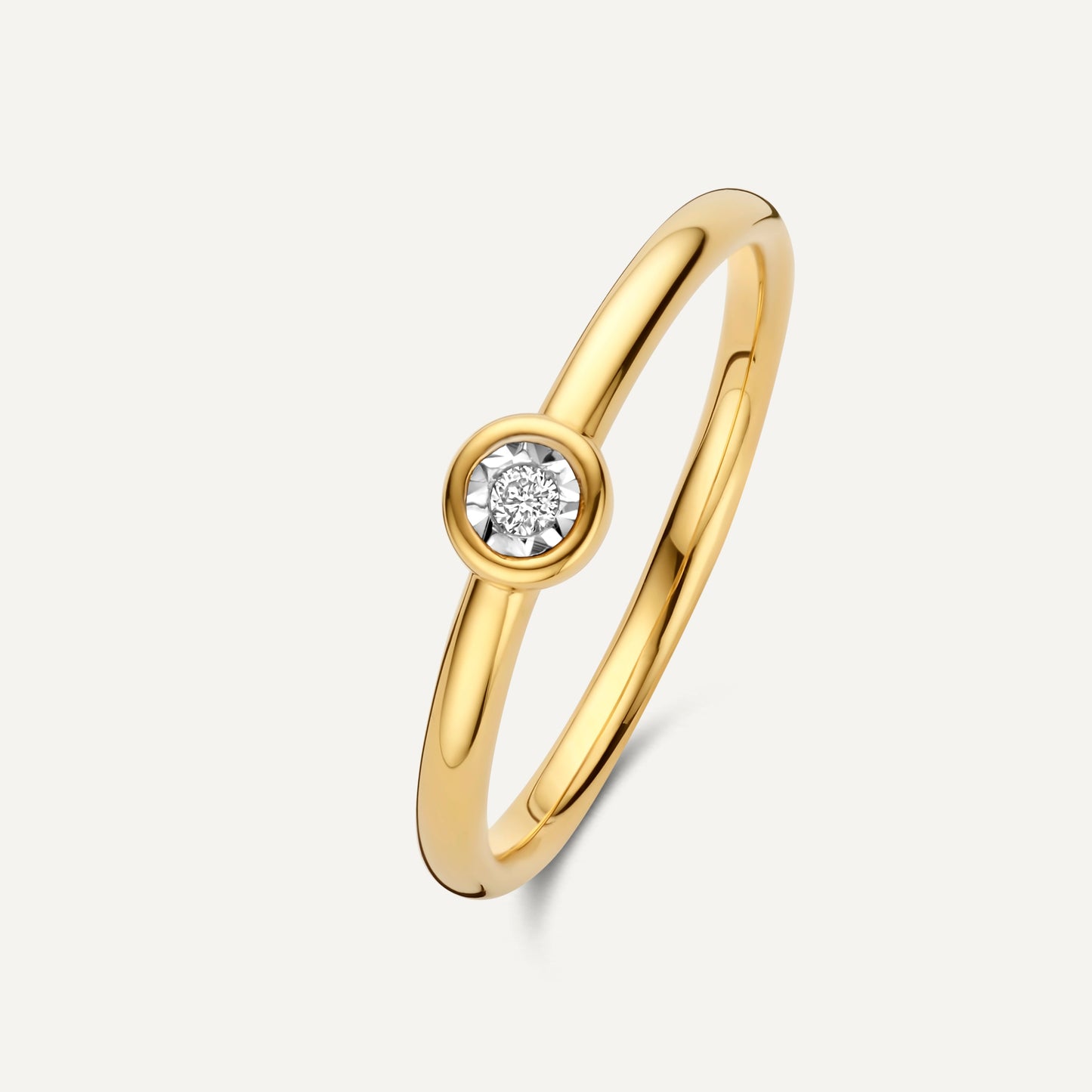 Bezel Set Diamond Ring (0.02 ct)