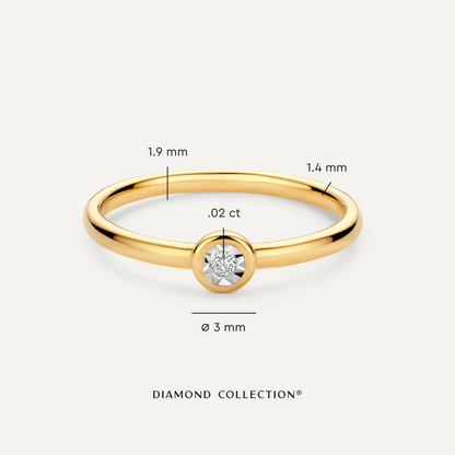 Bezel Set Diamond Ring (0.02 ct)