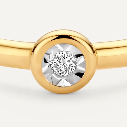 Bezel Set Diamond Ring (0.02 ct)