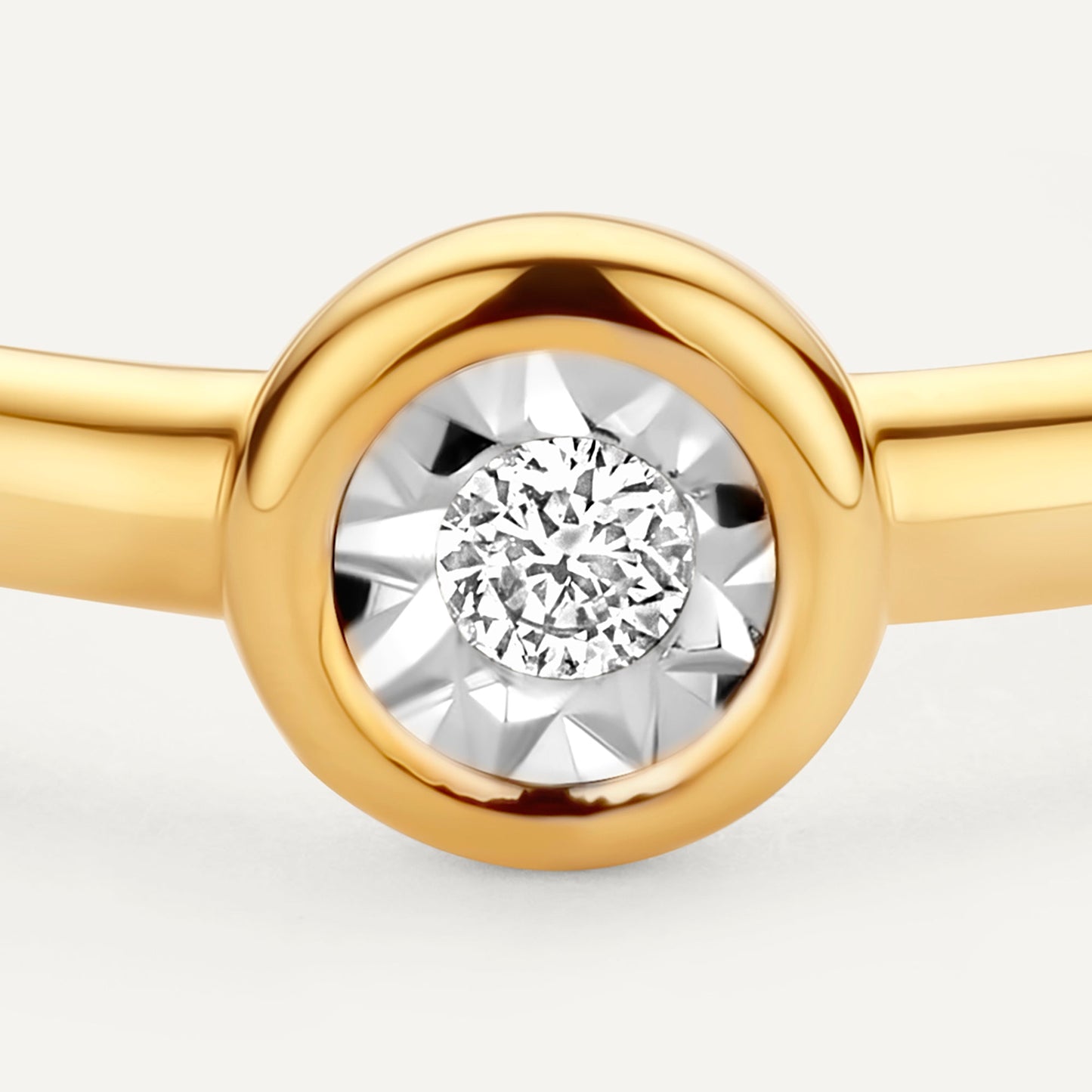 Bezel Set Diamond Ring (0.03 ct)