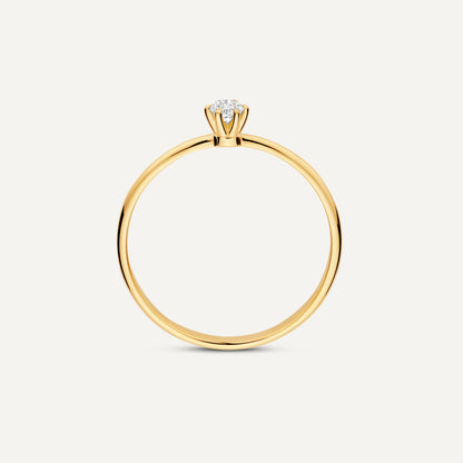 Six Prong Diamond Solitary Ring (0.10 ct)