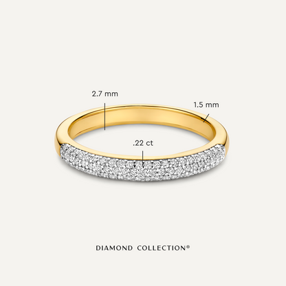 Pav¨¦ Diamond Alliance Ring (0.22 ct)