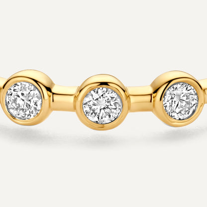 Bezel Set Diamond Band Ring (0.18 ct)