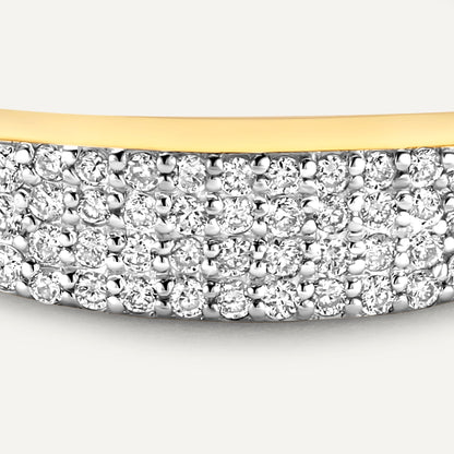 Pav¨¦ Diamond Signet Ring (0.18 ct)