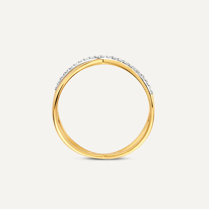 Diamond X Ring (0.06 ct)