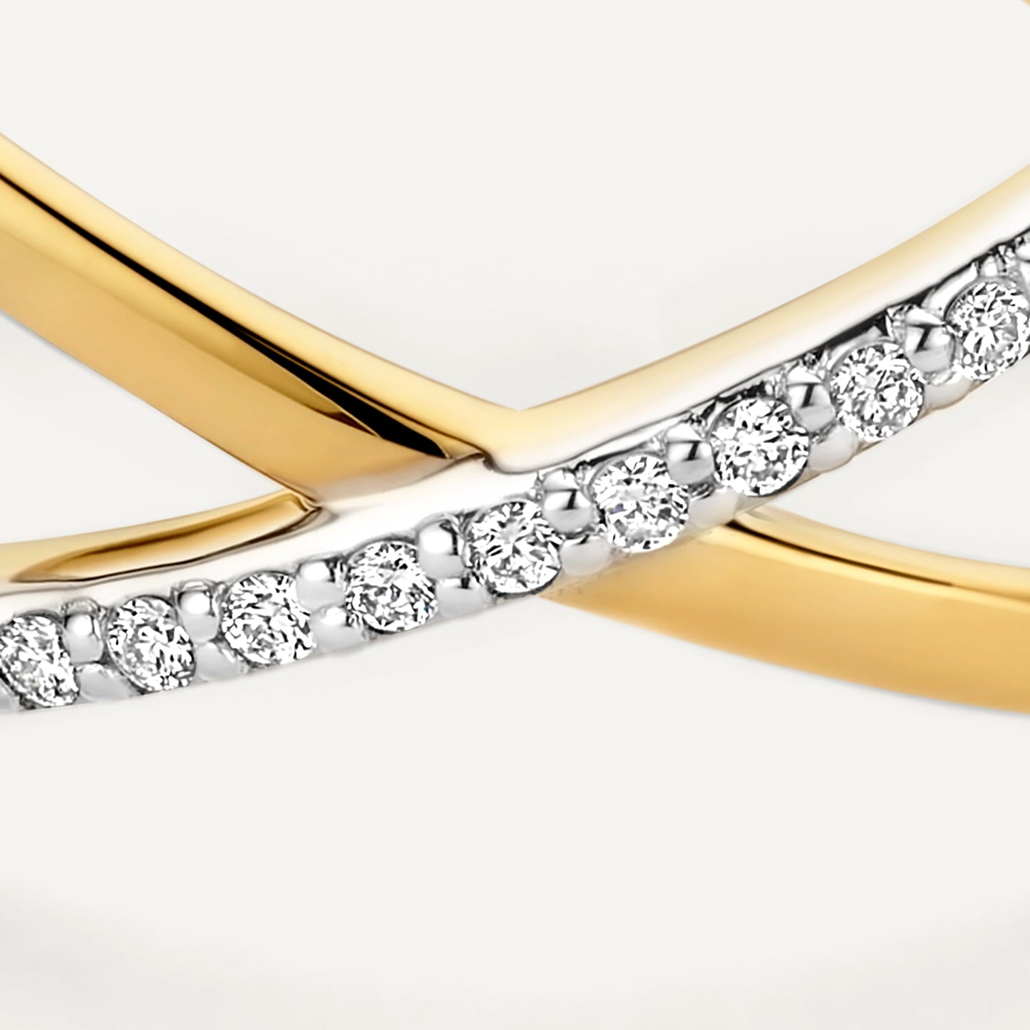Diamond X Ring (0.06 ct)