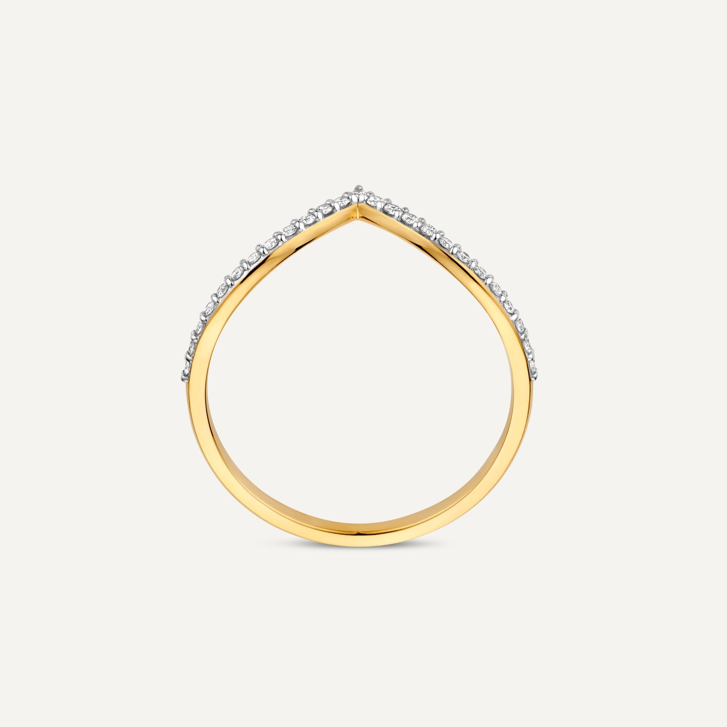 Diamond Wishbone Ring (0.11 ct)