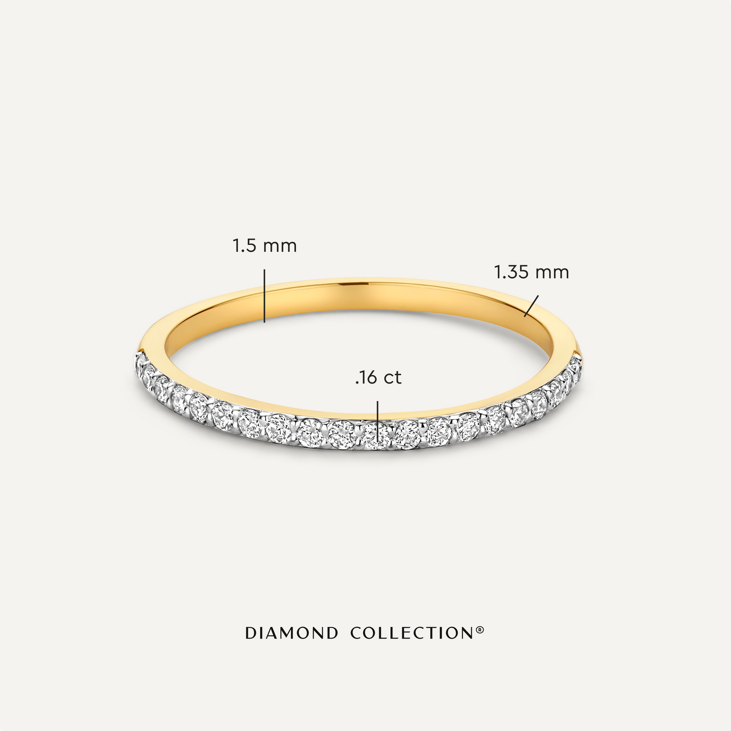 Diamond Alliance Ring (0.16 ct)