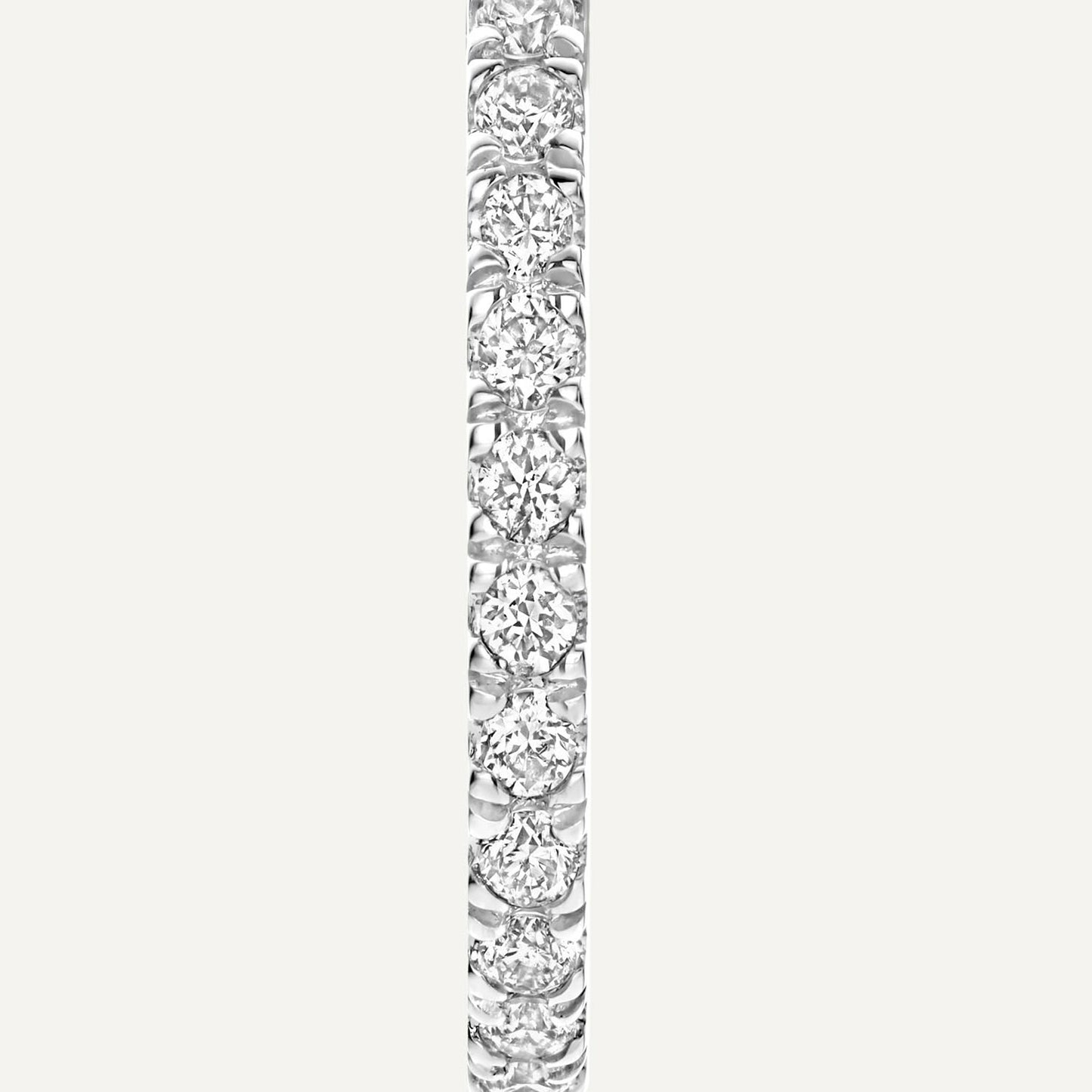 Pav¨¦ Diamond Huggie Hoops (12mm) (0.12 ct)