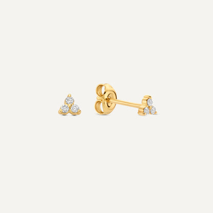 Mini Diamond Lotus Studs (0.06 ct)