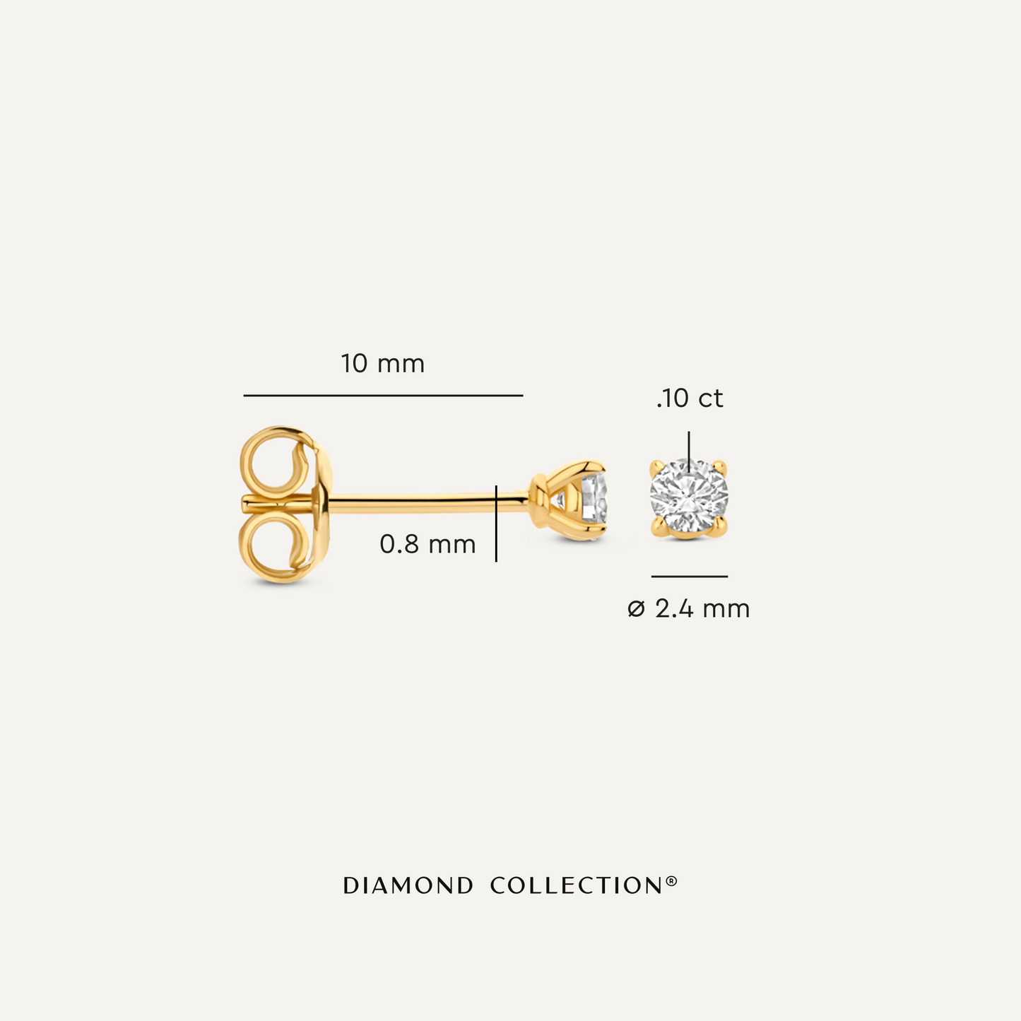 Four Prong Diamond Studs (0.20 ct)