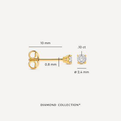 Four Prong Diamond Studs (0.20 ct)