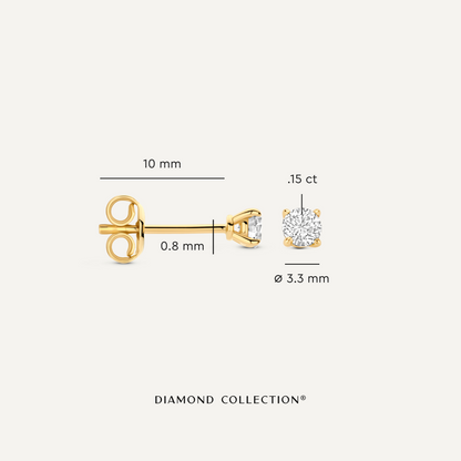 Four Prong Diamond Studs (0.30 ct)
