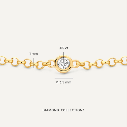 Bezel Set Diamond Bracelet (0.05 ct)