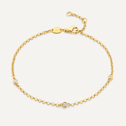 Satellite Bezel Set Diamond Bracelet (0.09 ct)