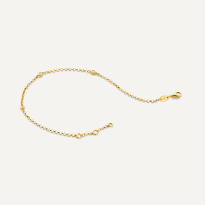Satellite Bezel Set Diamond Bracelet (0.09 ct)