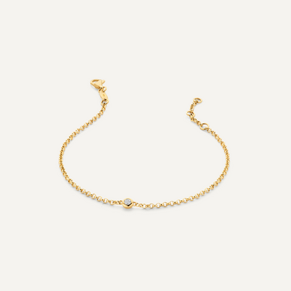 Bold Bezel Set Diamond Bracelet (0.05 ct)