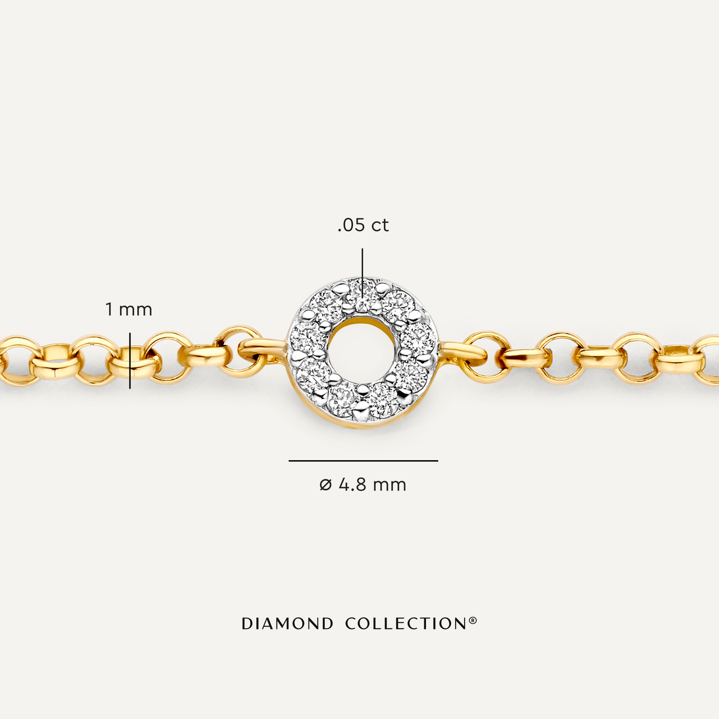 Diamond Open Halo Bracelet (0.05 ct)