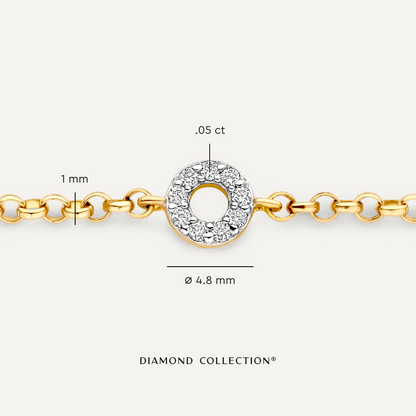 Diamond Open Halo Bracelet (0.05 ct)