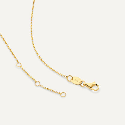 Six Prong Diamond Linked Pendant Necklace (0.05 ct)