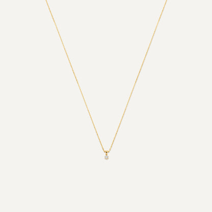 Six Prong Diamond Linked Pendant Necklace (0.05 ct)