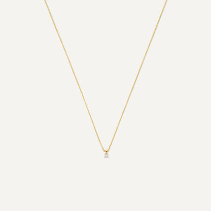 Four Prong Diamond Linked Pendant Necklace (0.07 ct)