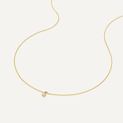 Six Prong Diamond Linked Pendant Necklace (0.10 ct)